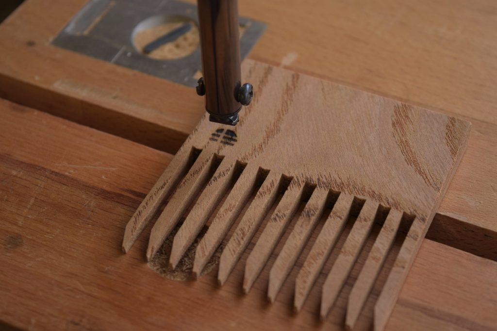 Style and Panache Branding on Wooden Beard Comb