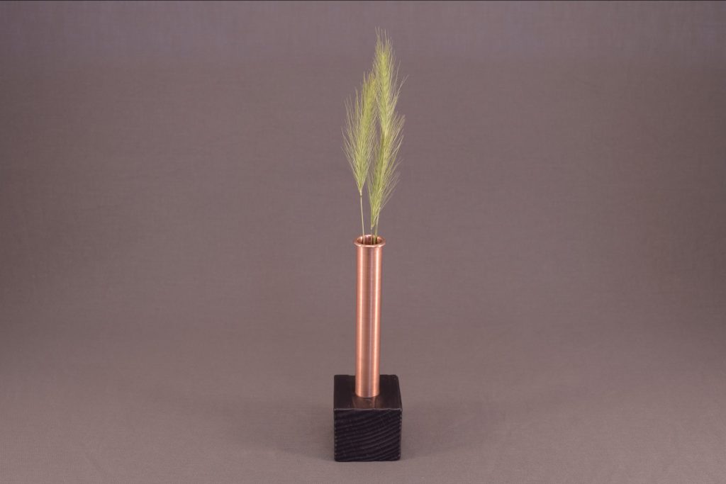 Copper Vase Scorched Wood Style and Panache