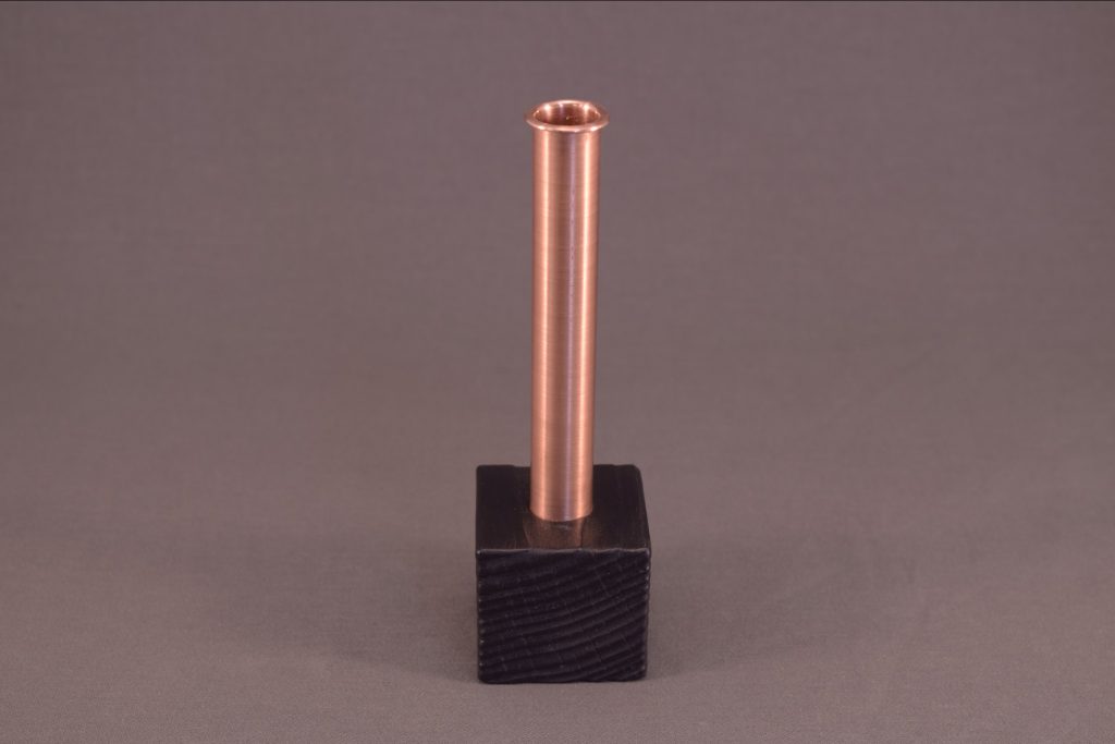 Copper Vase Scorched Wood Style and Panache