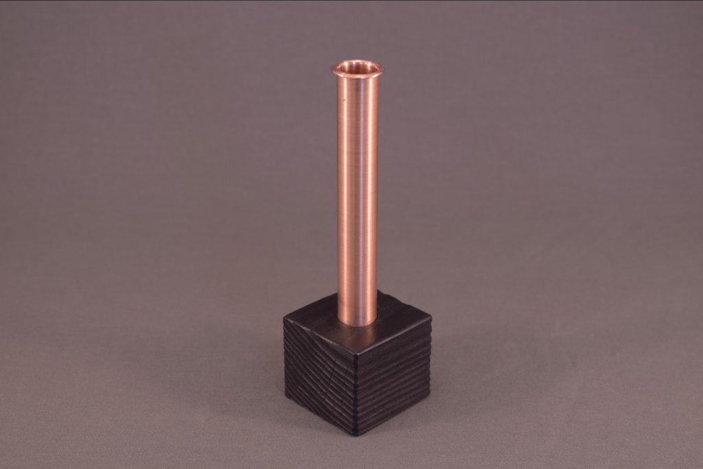 Copper Vase Scorched Wood Style and Panache