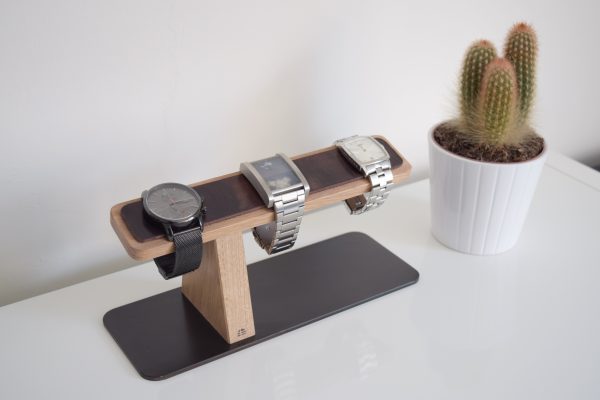 Watch Stand Light Oak Style and Panache