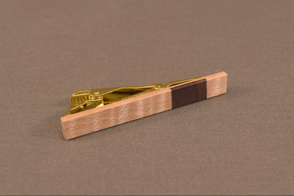 Maple tie clip style and panache